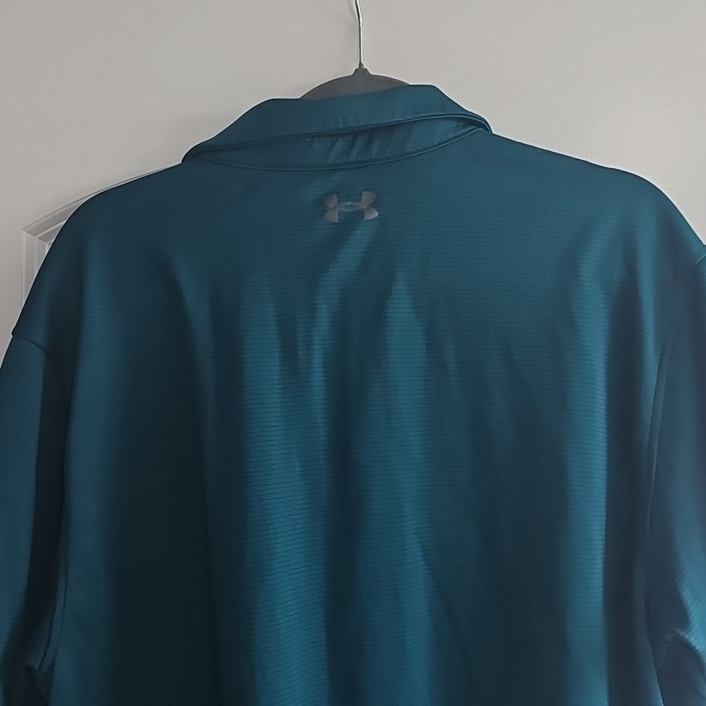 Under Armour Turquoise Polo Shirt 2XL